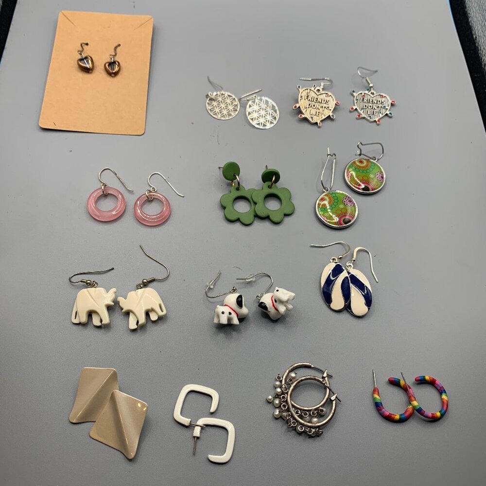 13ct Assorted Fashion Color Earrings